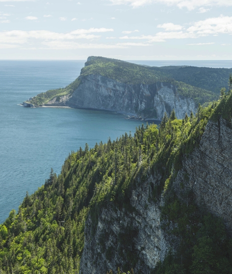 Mountains close to ocean