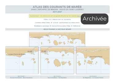 Atlas des courants de Mingan